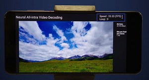 World’s first software-based neural video decoder running HD format in real-time on a commercial smartphone [video]