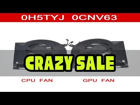 H5TYJ 0CNV63 New Laptop CPU GPU Cooler Fan For DELL Alienware M17 R3 / M17 R4 / P45E DC12V 4-Pin 1A