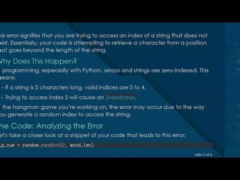 Understanding the IndexError in Python