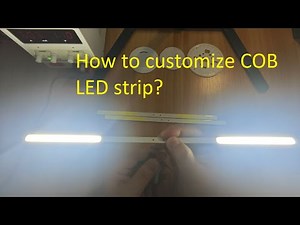 How to customize COB LED strip?（seamless light, hotspots free）