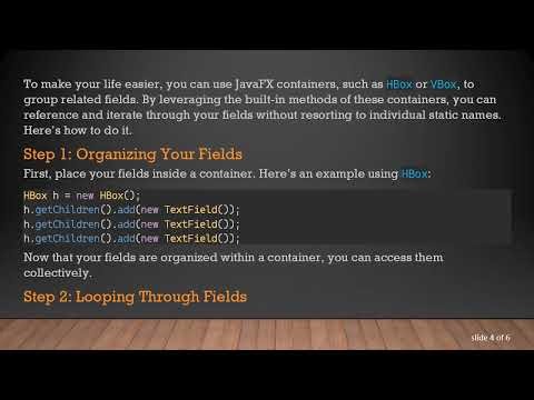 Simplifying Field Access in a JavaFX SceneBuilder App