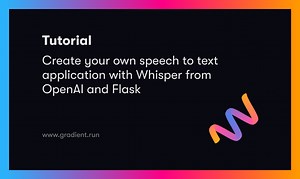 Create your own speech to text application with Whisper from OpenAI and Flask