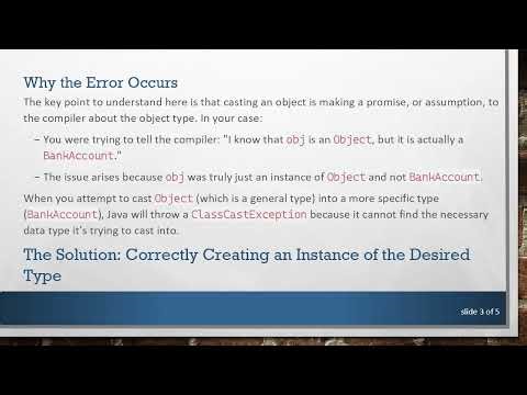 Understanding the ClassCastException: Turning an Object Into a Different Type in Java