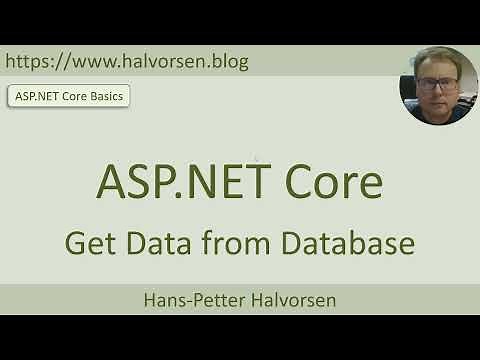 ASP.NET Core - Get Data from Database
