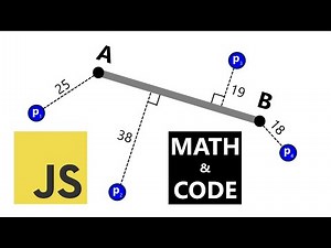 Distance from Point to Segment Explained using JavaScript