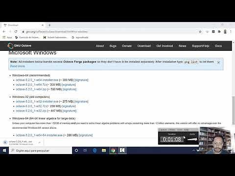 Tutorial para baixar e instalar o Octave