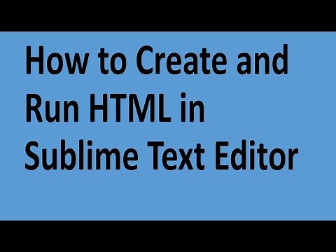 HTML IN SUBLIME | How to Create and Run Html in Sublime Text Editor #html #htmlintroduction