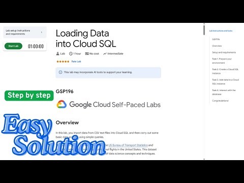 Loading Data into Cloud SQL | #qwiklabs | #arcade | #GCP196 | #cloudskills | @ArcadeLabs26⁩