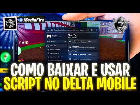 Como Baixar Executor DELTA SEM KEY e Usar SCRIPT no Roblox (CELULAR/MOBILE) Instalar/Colocar Script