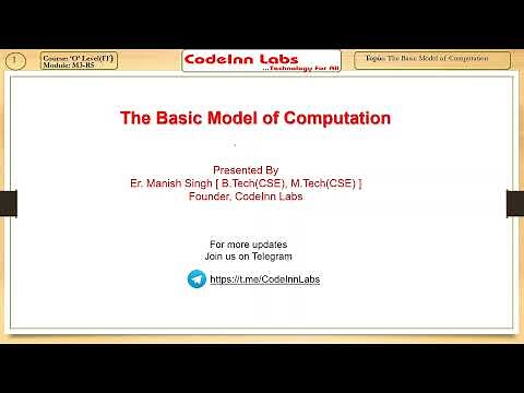 The Basic Model of Computation