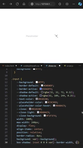 Clear Input Animation Using CSS | Elegant Input Clear Button #webdevelopment #htmlcss #animation