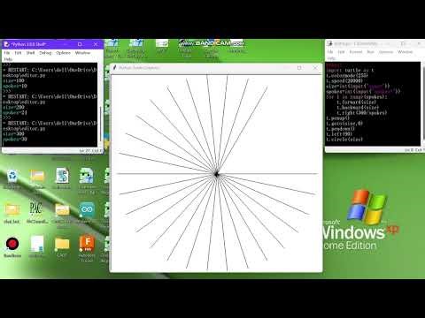 Wheel Drawing using Python turtle module in IDLE