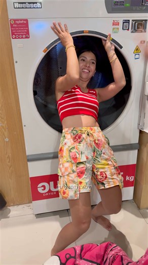 9.1K views · 447 reactions | The coin-operated washing machine is awesome. It's my first time trying it. | Puy Roti Lady | Facebook