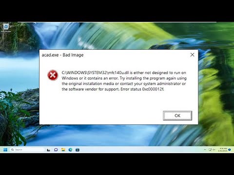 DLL Is Either Not Designed to Run on Windows or It Contains an Error [Solution]