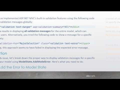 Resolving Validation Message Issues in ASP.NET MVC for Specific Model Fields