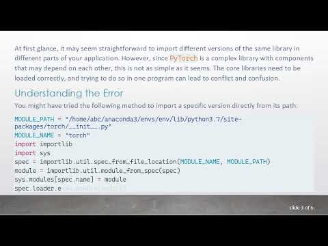 How to Effectively Manage Using Two Different Versions of PyTorch in One Python Program