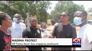 59K views · 340 reactions | #NhyiraUpdates A video showing Madina MP, Francis Xavier Sosu serving notice of plans to block a road during a protest has surfaced. The video which is said to be in the custody of the Police Criminal Investigations Department (CID), captured the MP in a conversation with three men and two women. | Nhyira 104.5 FM | Facebook