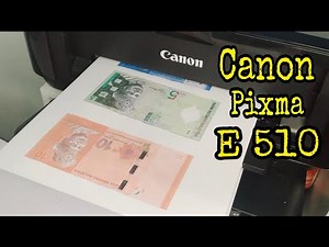 Canon Pixma E510 - aku test print, tunjuk cara install cartridge dan kongsi fungsi yang disediakan