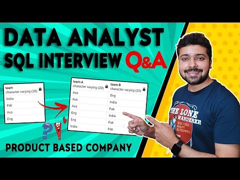 Solve SQL Interview Questions for Data Analyst - Product Based Company Job Interview