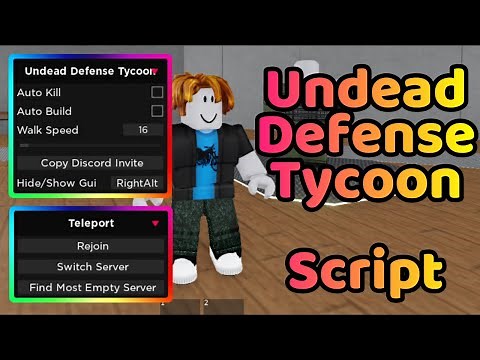 [WORKING!] UNDEAD DEFENSE TYCOON SCRIPT | AUTO KILL, AUTO BUILD & WALK SPEED