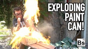 Exploding Paint Can - Dust Explosion Demonstration