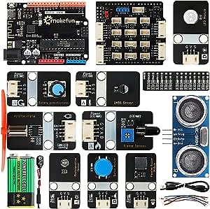 PH2.0 Sensor Modules Basic Kit for Arduino UNO ATmega328P with 20 Lessons Tutorial Compatible with Arduino IDE Mixly Scratch Mblock Graphical Programming
