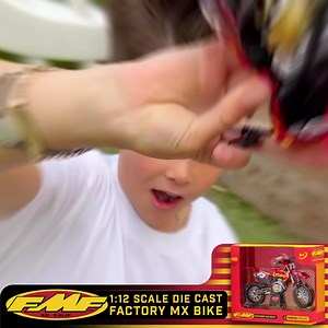 For 50 Years FMF has been turning dirt bikes into Ultimate Pro Level racing machines. We designed this FMF Factory MX Bike to power your imagination just as we did in 1973! Grab this limited edition 1:12 scale Toy Bike Below! 🏁 | FMF Racing