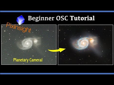 Pixinsight Beginner OSC Processing Tutorial - Start to Finish (M51) - PLANETARY Camera