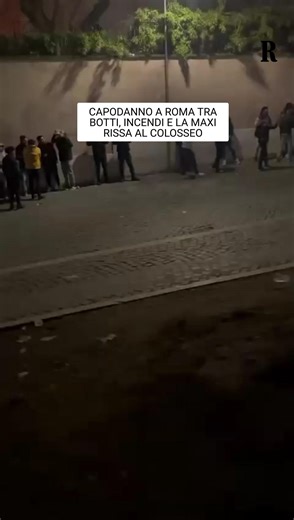 Capodanno di follia a Roma: rissa e fuochi d'artificio