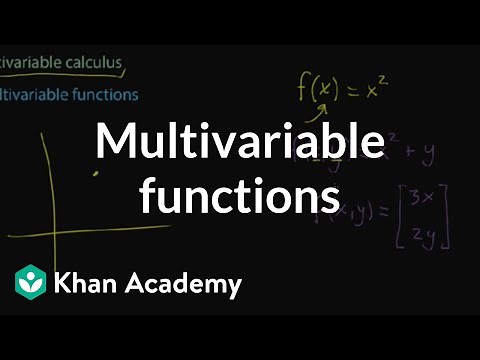 Multivariable functions | Multivariable calculus | Khan Academy