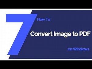 How to Convert Image to PDF