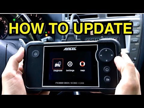 How to update Ancel FX3000 OBD2 diagnostic scanner tool FX2000 FX4000 FX6000