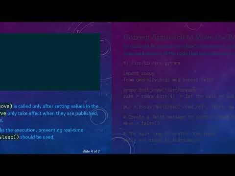 How to Move a Robot Forward and Backward in Python Until Stopped