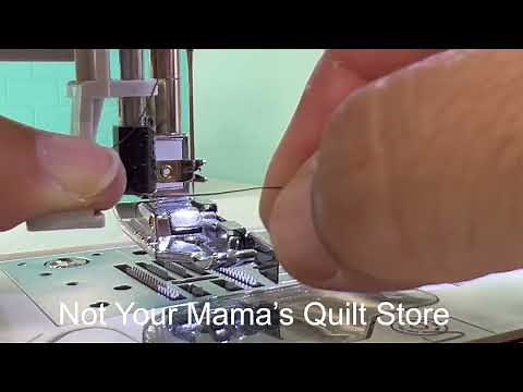 How to use the needle threader on your sewing machine