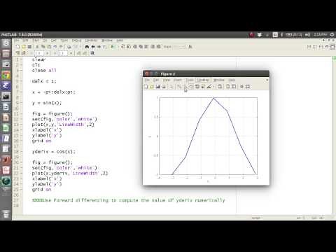 MATLAB Help - Forward Finite Differencing