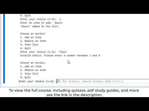 Beginner Python Project: Add, Remove & View Items with Loops (Intro to Python)