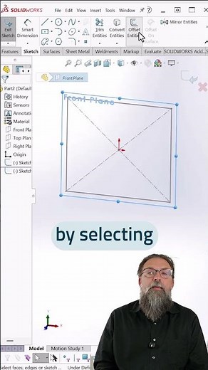 Offset Entities in SOLIDWORKS: CADvice of the Week 24 #cadsoftwaretutorial #solidworkstutorial
