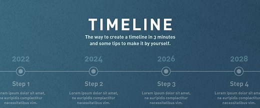 パワーポイントのタイムラインを3分で仕上げる方法と、自作するときに役立つポイント | The Power of PowerPoint