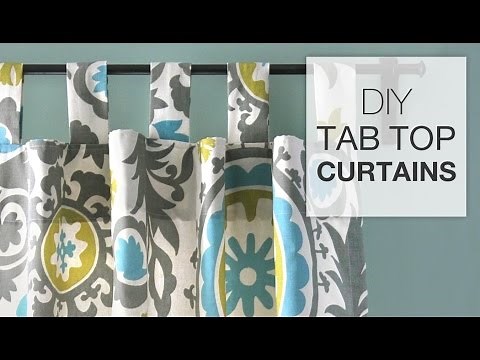 DIY Tab Top Curtains