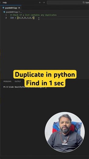 🔥Find Duplicate Items in Python Using Set! | Fastest Python Trick for Beginners #learnpython
