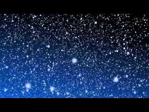 [10 Hours] Snow Falling Video & Audio BLUE B/G [HD] SlowTV