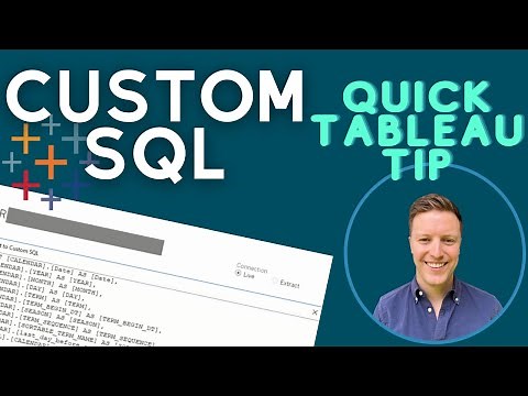 Convert Data Connections to Custom SQL in Tableau (Quick Tip)