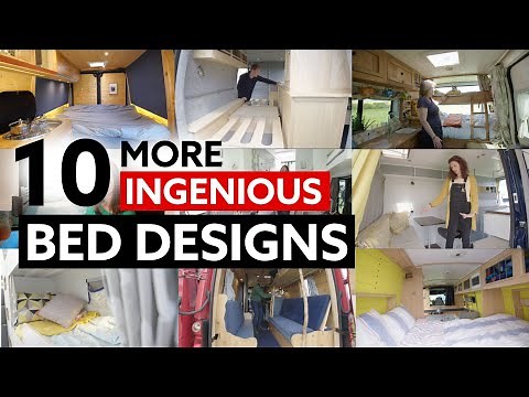 10 (MORE) INGENIOUS BED DESIGNS For Your Van Conversion
