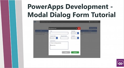 How To: Create a Dialog Modal Form in PowerApps