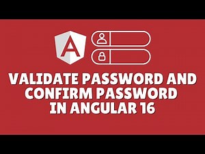 How to check password and confirm password in Angular 16 reactive form?