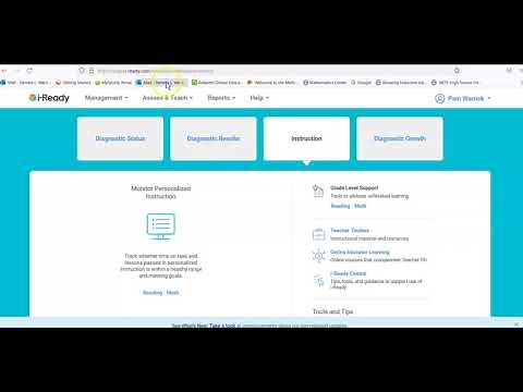 iReady - how to use the Toolbox