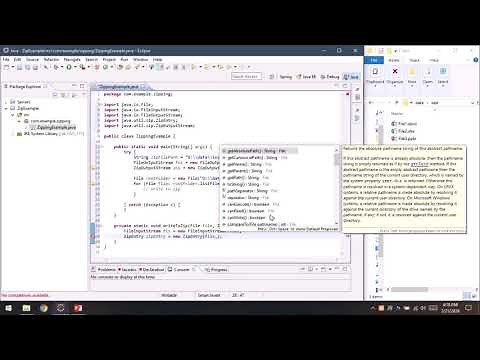How To Create Zip File in Java