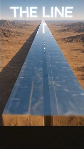 THE LINE Construction Timelapse – Building a 170km Future City #travel #construction #burjkhalifa