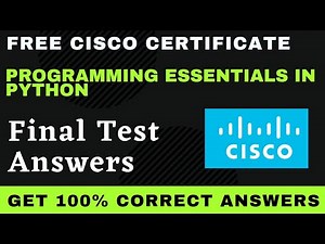 Python Essentials Final Test Answers | programming essentials in python quiz answers #cisco #python