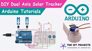 Dual Axis Solar Tracker Arduino Project Using LDR & Servo Motors